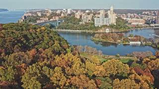 Inwood Park • Autumn Drone 360º [upl. by Ehling]