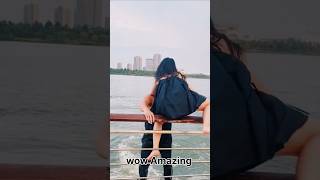 Fly board ride in😱flyboarding funny video  flyboard ride flyboard short reels bishnuvlogs [upl. by Kenaz]