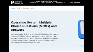 OPERATING SYSTEM MCQ PART 3 [upl. by Cormick690]