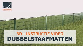 Dubbelstaafmat Hekwerk  3D Instructievideo [upl. by Isidore538]