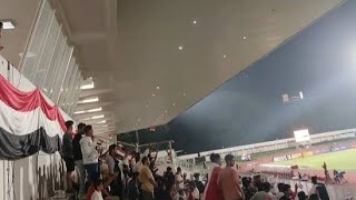 Amazing 500 Yemeni Supporters Sing Loudly at Madya Senayan Stadium Jakarta Indonesia v Yemeni U20 [upl. by Nyltiac5]