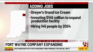 Dreyers Ice Cream investing 145M to expand Fort Wayne operations [upl. by Sprage]