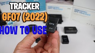 Mini GPS GF07 Tracker for Vehicle How to Use  how to setup [upl. by Ditmore]