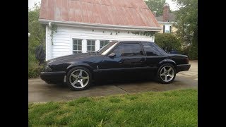 91 Procharged 46 4V Swapped Foxbody Coupe [upl. by Burchett]