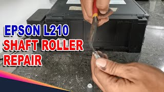 How to Fix Multiple Sheets Feeder Problem  Repair Shaft Roller  EPSON L210 Printer [upl. by Albin869]