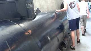 One Man electric mini German Submarine WWII 1944 carried 2 G7e Torpedoes [upl. by Yila264]