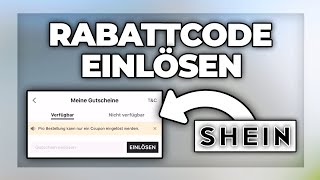 SHEIN Rabattcode einlösen  Gutschein  Geschenkkarte benutzen Tutorial [upl. by Herman]