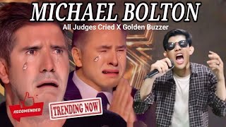 Simon Cowell Crying When The Heard Extraordinary Voice Singing Michael Bolton [upl. by Kelcey]