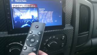 Joying android head unit car stereo usb remote test [upl. by Gerty]