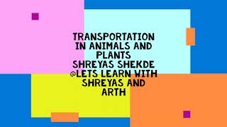 Transportation in animals and plants  Class 7 ncert [upl. by Whyte]