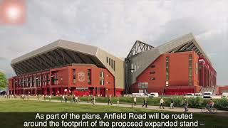 LIVERPOOL FC ANFIELD STADIUM PLANS  NEW ANFIELD ROAD STAND [upl. by Kenleigh837]