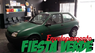 Envelopamento Fiesta verde fosco satin UPGRADE GARAGE Envelopamento [upl. by Rambow861]