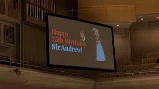 Sir Andrew Davis Celebrates 75th Birthday [upl. by Halliday]