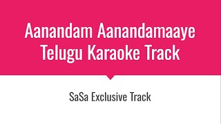 Aananadam Aanandamaaye Male Karaoke Track [upl. by Nemzaj541]