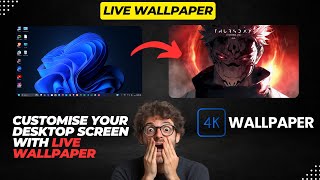 How to Add a Live Wallpaper in Windows 11 🔥  Animated Wallpaper for Windows 11 [upl. by Terrill]