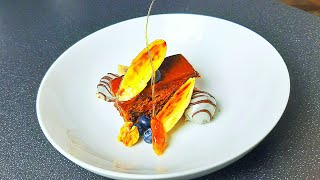 Sticky toffee pudding with walnuts caramelised banana and truffles shorts [upl. by Inot100]