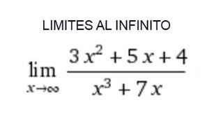 Límites Al Infinito Ej 1 [upl. by Flodur]