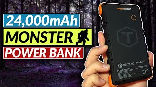 24000mah Solar Power Bank  ToughTested Bigfoot Power Bank [upl. by Einhorn]