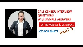 Call Center Job Interview Simulation  No Call Center Experience and with Experience Part 3 [upl. by Angel]