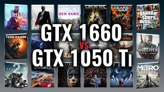 GTX 1660 vs GTX 1050 Ti Benchmarks  Gaming Tests Review amp Comparison  53 tests [upl. by Katrina693]