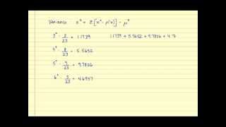 The Mean Variance and Standard Deviation of a Discrete Probability Distribution [upl. by Kuster524]