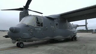 CV22 Osprey PreFlight Takeoff and Landing [upl. by Sherrod]