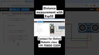 Distance measurement with Esp32iotesp32electronicrobot [upl. by Eran]