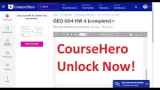 Free course Hero Unlocks Unblur course Hero Answers [upl. by Odilia]