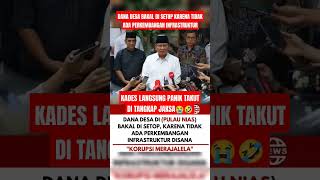 KADES INI TIDAK SADAR PRABOWO TIDAK SELEMBUT JOKOWI 😭🤣 tniindonesia tnia tnirakyat news tni [upl. by Anitak293]