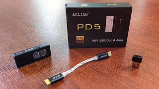 AKLIAM PD5  headphone amplifier with AK4493 DAC review my new reference [upl. by Yrol]