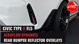 AEROFLOW DYNAMICS  REAR BUMPER REFLECTOR OVERLAYS  FL5 CIVIC TYPE R [upl. by Cathyleen]