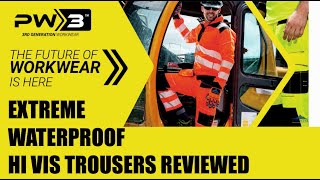 Best Hi Vis Waterproof Trousers Reviewed 2020 The Portwest PW342 [upl. by Luane]