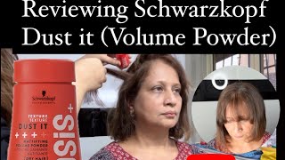 Schwarzkopf Dust it Mattifying Volume Powder ✅👍 review hair hairstyle volumehair hairtutorial [upl. by Eugenie]