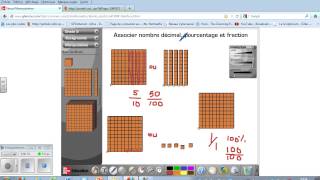 associer nombre décimal pourcentage et fraction 2 [upl. by Dinerman]