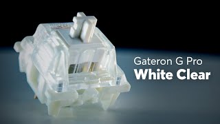 Gateron G Pro White Clear Sound Test with GMK MT3 and SA Keycaps [upl. by Treble]