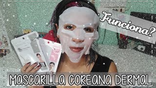 ¿FUNCIONA ║ MASCARILLA COREANA DE COLÁGENO DERMAL ║HI KALI♥ [upl. by Ardnued]