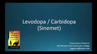 CC How to Pronounce levodopa carbidopa Sinemet Backbuilding Pharmacology [upl. by Airod]