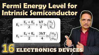 Fermi Energy Level in Intrinsic Semiconductor  Electronics Devices and Circuits  EDC [upl. by Belinda798]