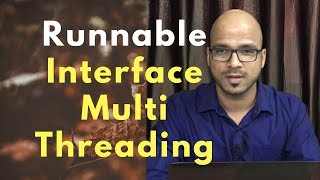 133 Multithreading using Runnable Interface [upl. by Turk]