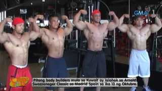 Pitong Pinoy Body Builders sa Kuwait lalahok sa Espanya [upl. by Eerol]