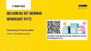 Webinar De vernieuwde Menukaart hitte [upl. by Pooi]