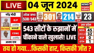 Lok Sabha Election Result Live  543 सीटों के रुझानों में चौंकाने वाले खुलासे  PM Modi  Akhilesh [upl. by Harihat29]