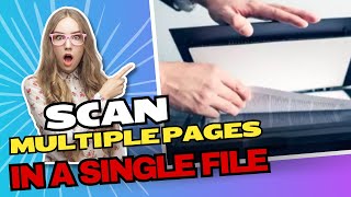 😲 Scan Multiple Pages into A Single PDF File  Scan From Canon Printer To Computer IT WORKS [upl. by Gitt]