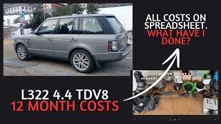 L322 Range Rover 44 TDV8 First Year Maintenance and running costs [upl. by Attolrac]