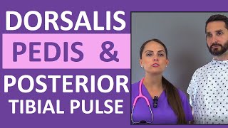 Dorsalis Pedis and Posterior Tibial Pulse Point Nursing Assessment [upl. by Nivahb792]