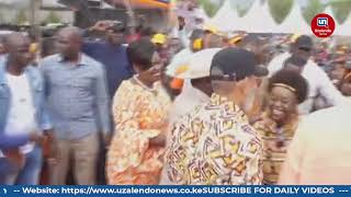 See How Raila Odinga Was Received In Homabay For Gov Wangas Thanks Giving Ceremony [upl. by Nerb]