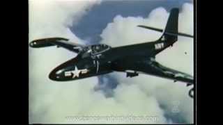 US Navy Jet Fighter Tactics  Restored Color 1951 [upl. by Cordelia]