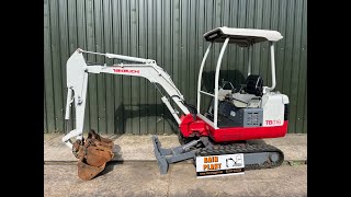 TAKEUCHI TB016 MINI EXCAVATOR FOR SALE [upl. by Zerlina739]