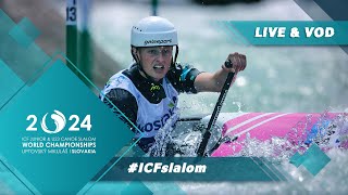 Canoe Junior Heats  2024 ICF CanoeKayak Slalom Junior amp U23 World Championships Liptovsky Slovakia [upl. by Sonny]