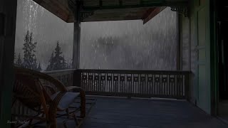 Sitting on Porch Listening to Rain and Thunder Sounds From Afar to Find a Sense of Peace [upl. by Vaclav]